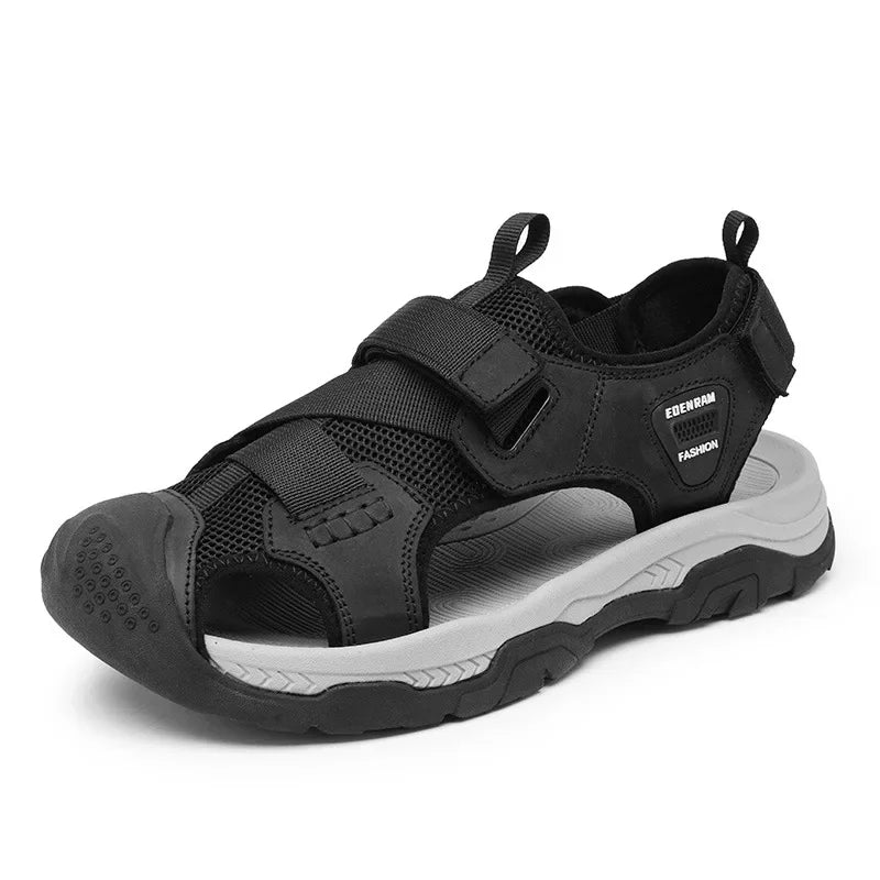 Men’s Breathable Leather Sandals – Comfort Style & Durability for Your Summer Adventures