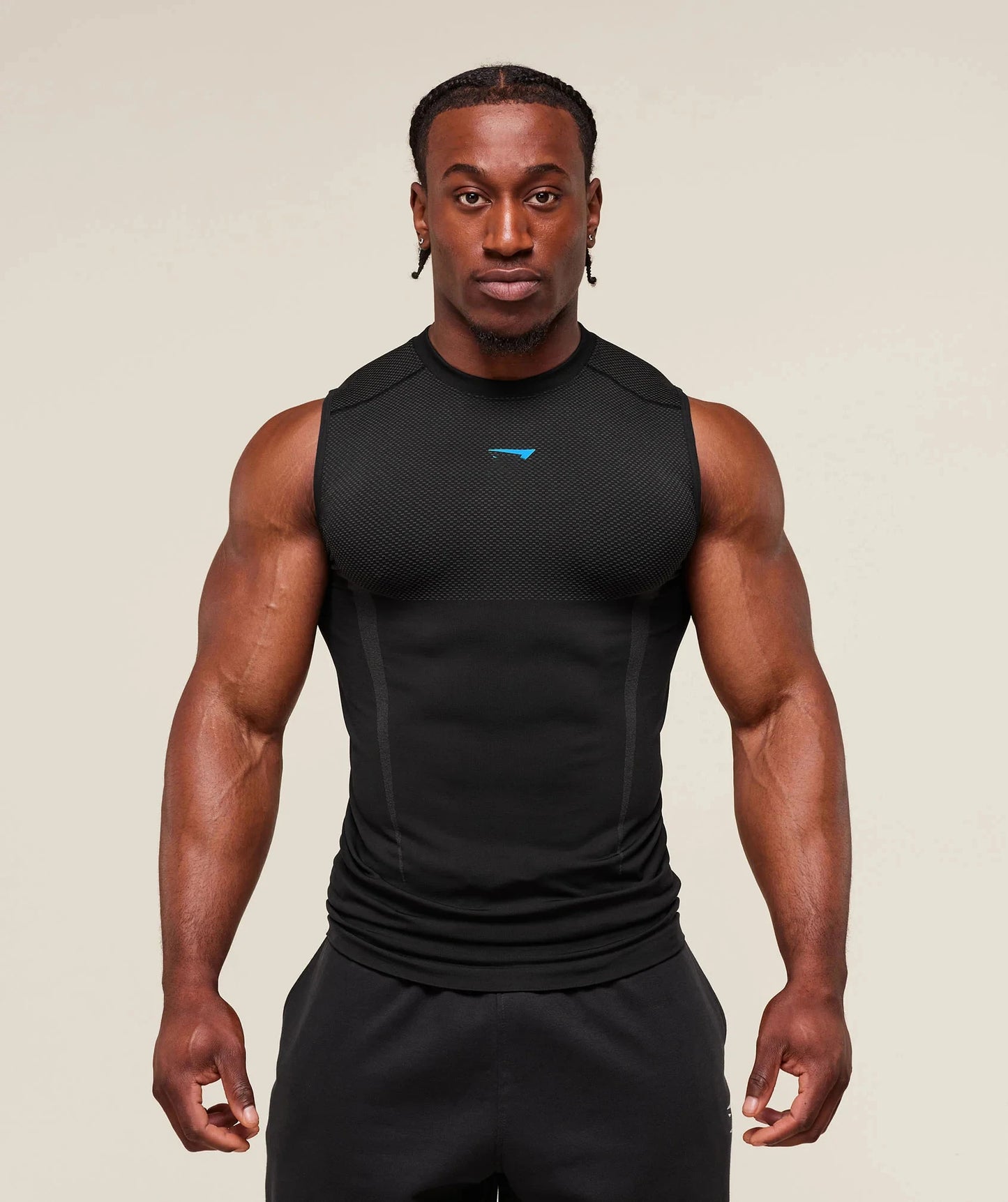 Men's sports tank top - Quick-Dry Breathable Stretch Short Sleeve