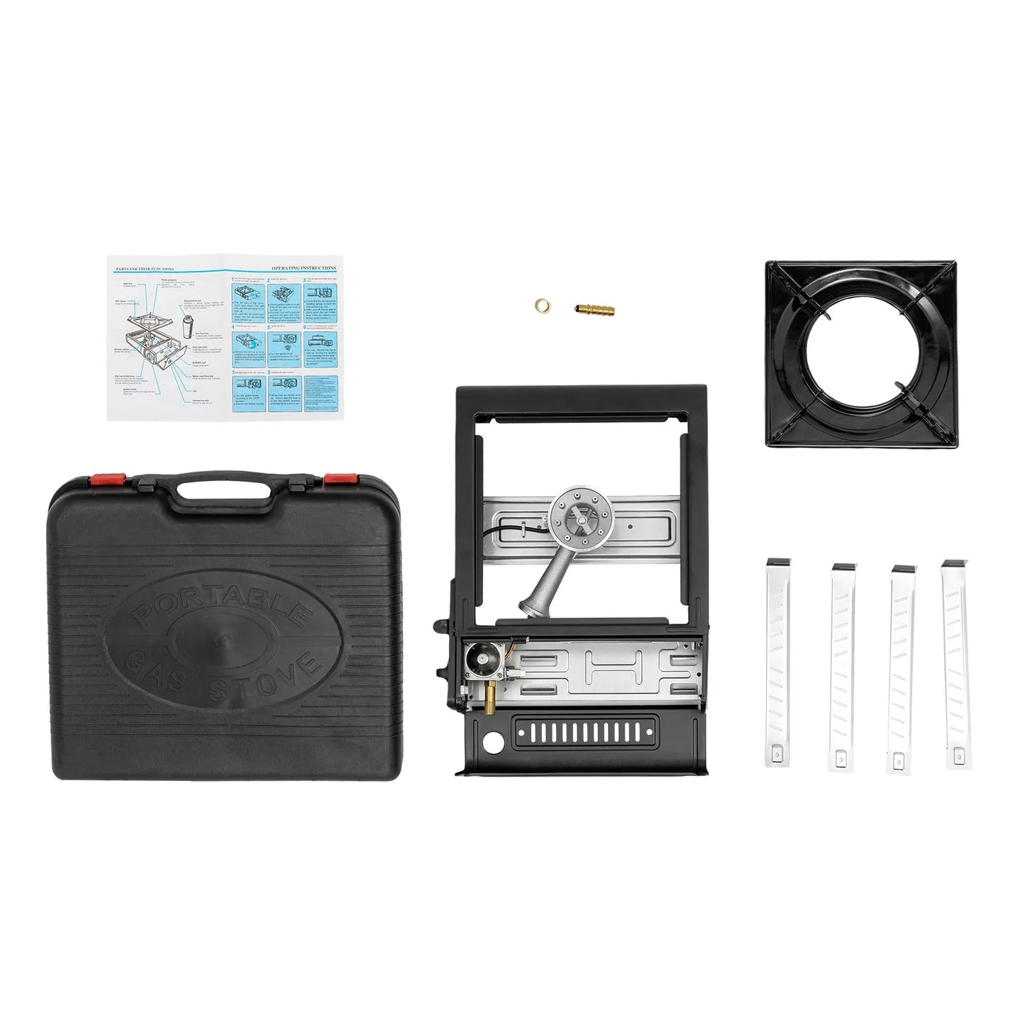 Estufa de camping FireTrail: ideal para cocinar con cartuchos y cilindros de gas