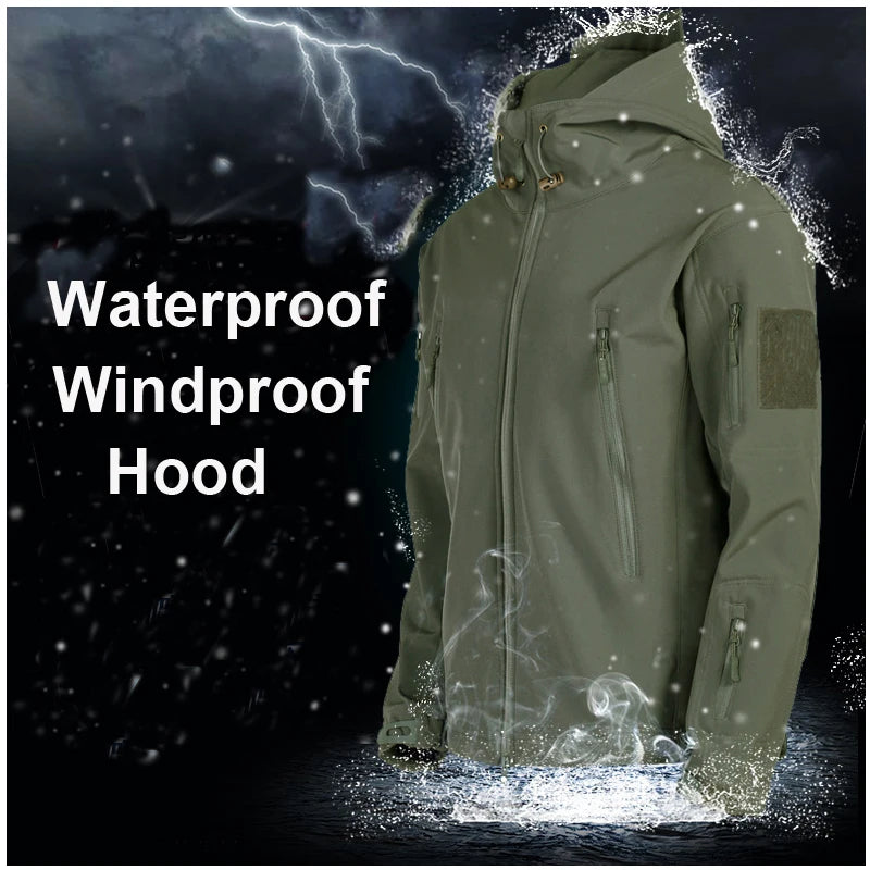 StormCore Tactical Softshell Jacket – Waterproof Fleece Lined Outdoor Coat