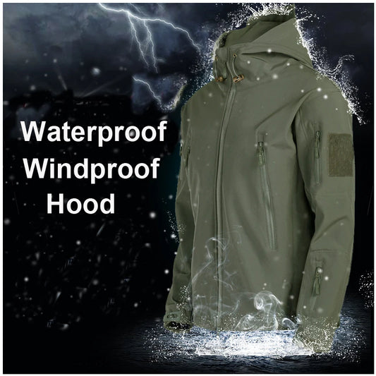 StormCore Tactical Softshell Jacket – Waterproof Fleece Lined Outdoor Coat