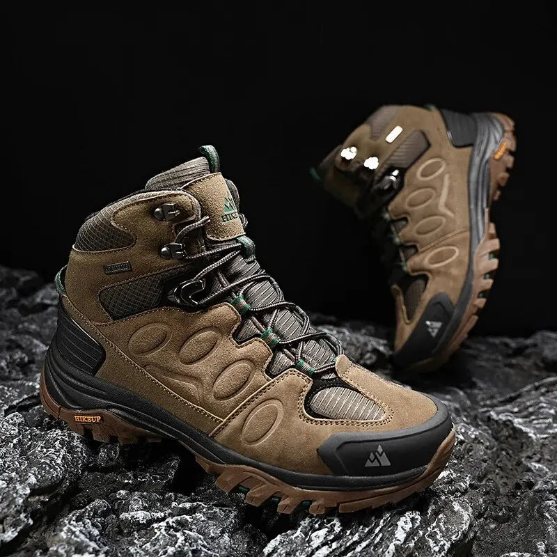 Stonepath Explorer – High-Top Winter Hiking Boots – Non-Slip Suede Outdoor Trekking Shoes