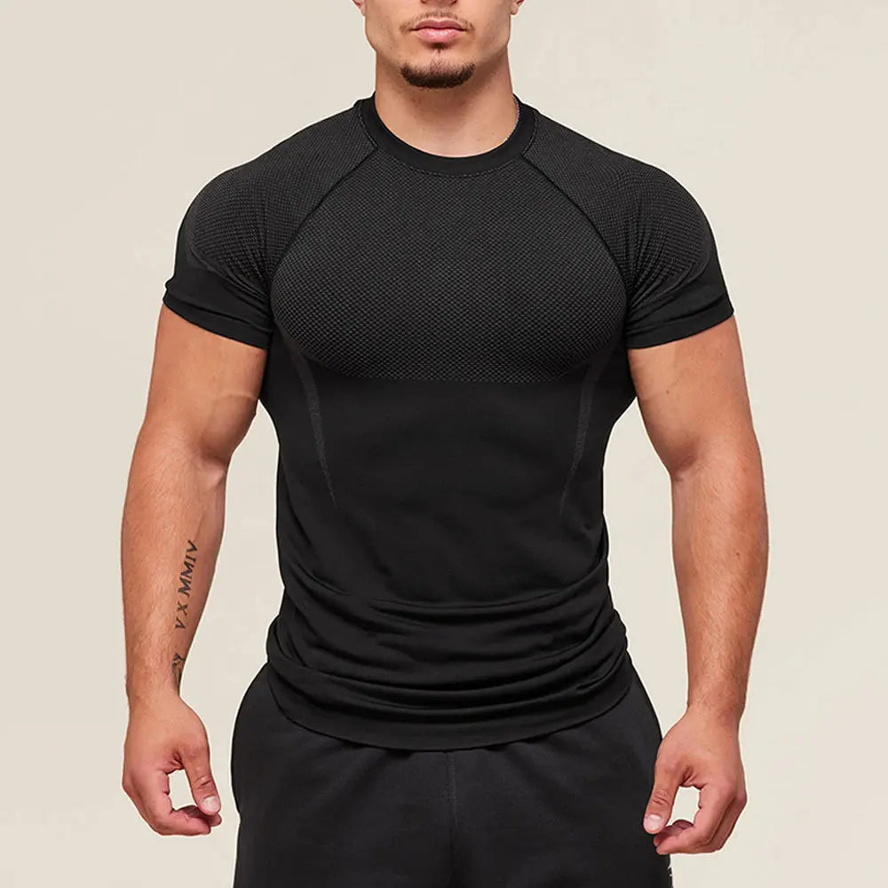 Men’s Sports T-Shirt – Quick-Dry Breathable Stretch Short Sleeve