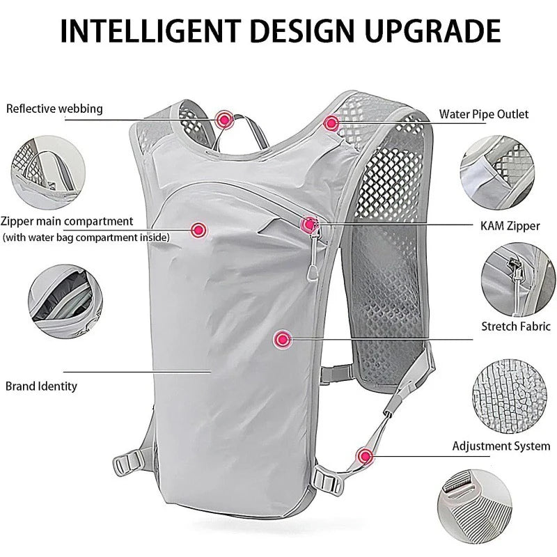 AirFlow Hydropack – Ultra-Light Sports Backpack for Running & Cycling