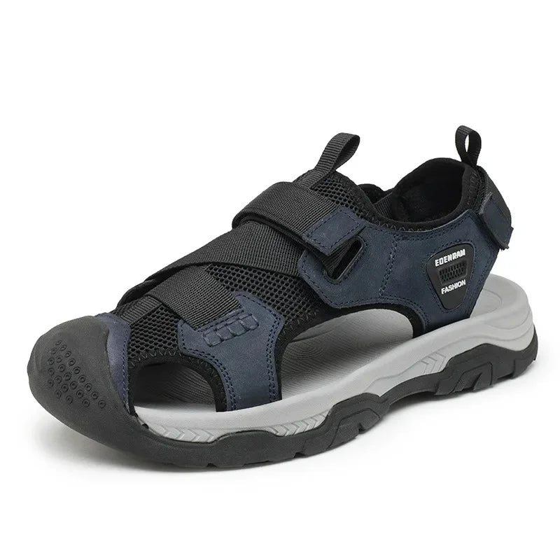 Men’s Breathable Leather Sandals – Comfort Style & Durability for Your Summer Adventures