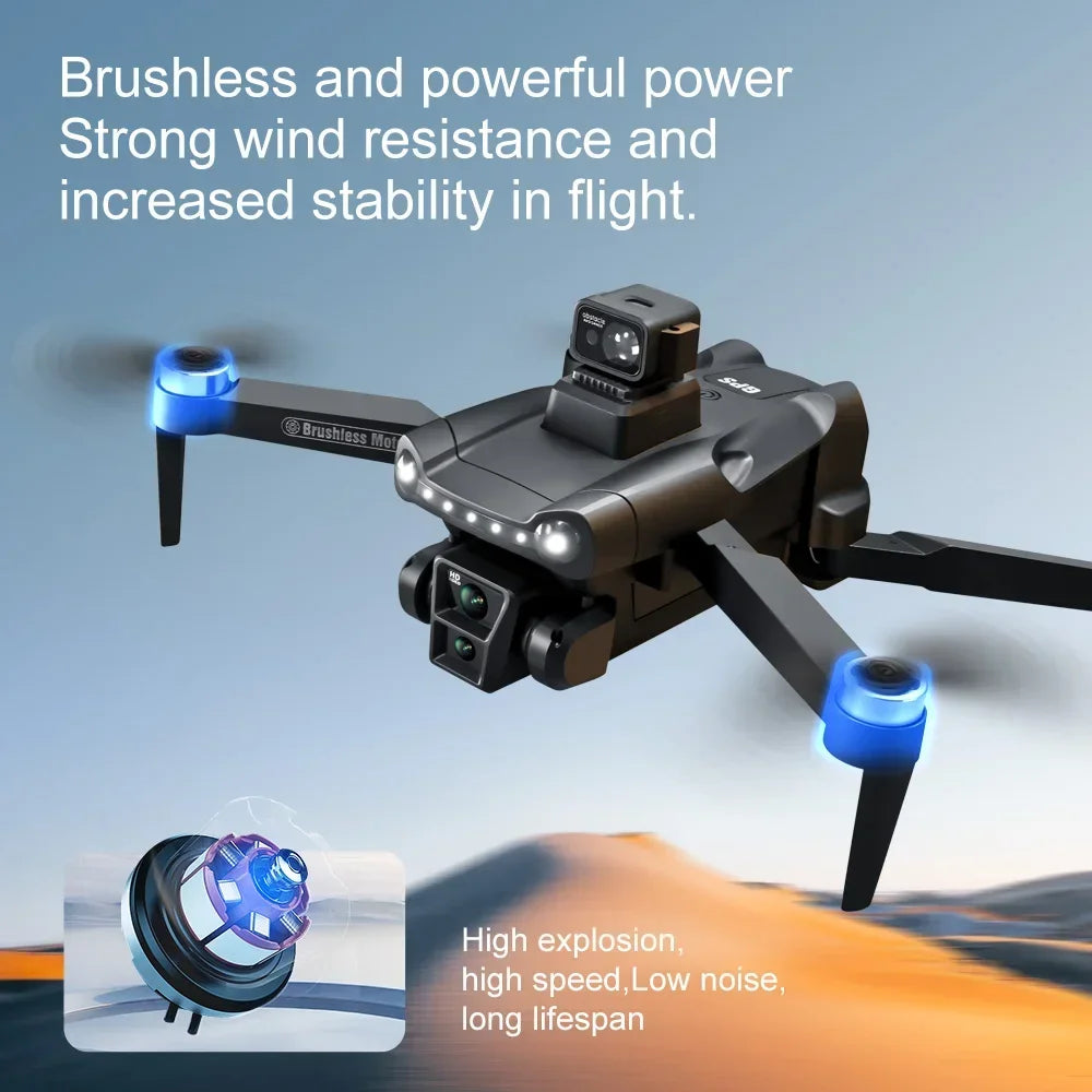 8K Drone GPS return - FPV - Anti-Collision Sensors - Flight up to 30 min