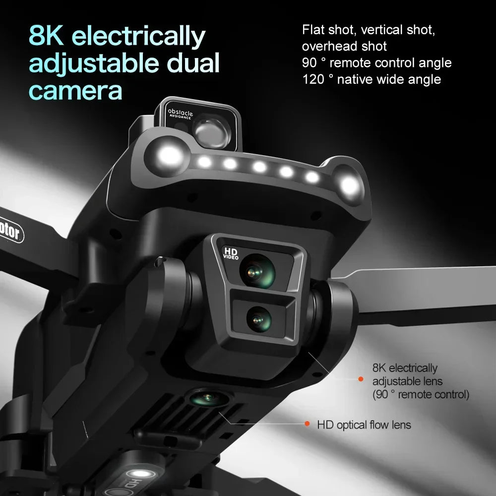 8K Drone GPS return - FPV - Anti-Collision Sensors - Flight up to 30 min