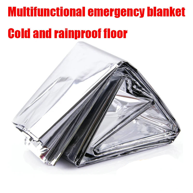 Emergency Thermal Foil Blanket Compact Waterproof & Windproof Survival Blanket