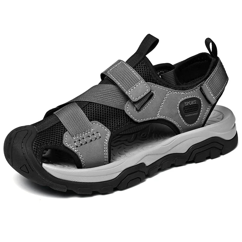 Men’s Breathable Leather Sandals – Comfort Style & Durability for Your Summer Adventures