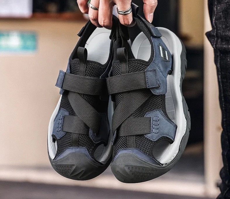 Men’s Breathable Leather Sandals – Comfort Style & Durability for Your Summer Adventures