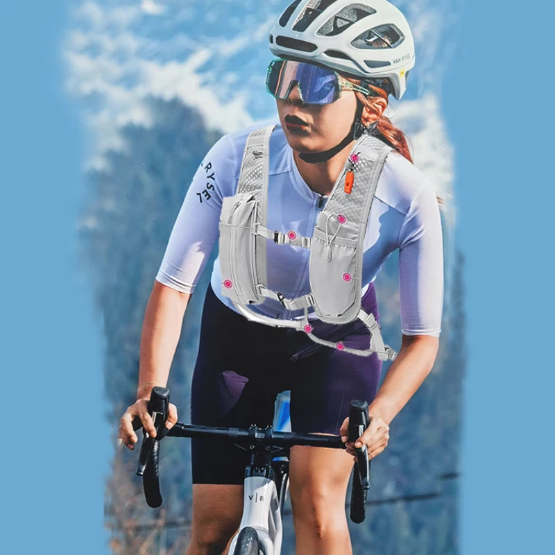 AirFlow Hydropack – Ultra-Light Breathable Running & Cycling Backpack with Hydration Compatibility