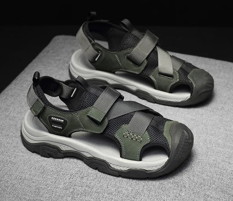 Men’s Breathable Leather Sandals – Comfort Style & Durability for Your Summer Adventures