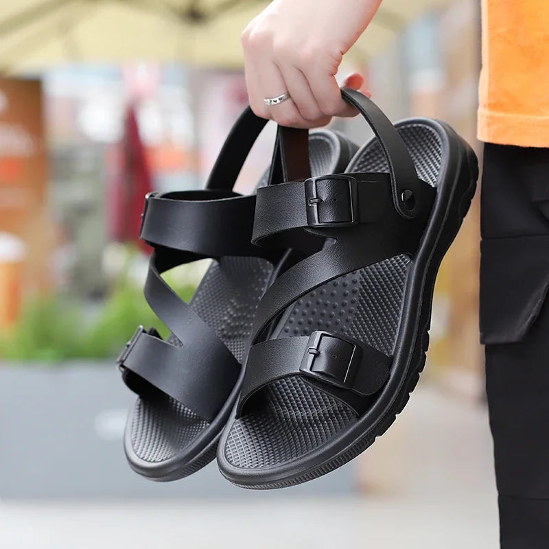 Men's Summer Sandals – Breathable & Non-Slip with Adjustable Buckles