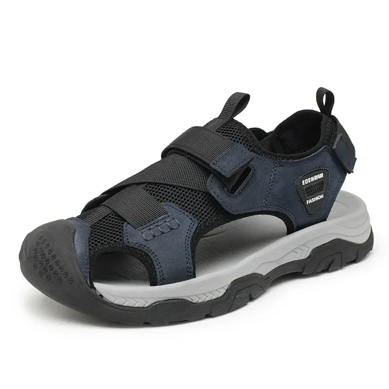 Men’s Breathable Leather Sandals – Comfort Style & Durability for Your Summer Adventures