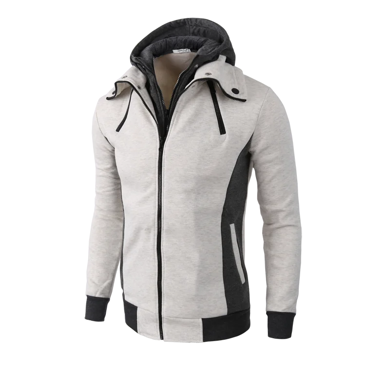 Men’s Double Zipper Hoodie – Warm Stylish & Comfortable