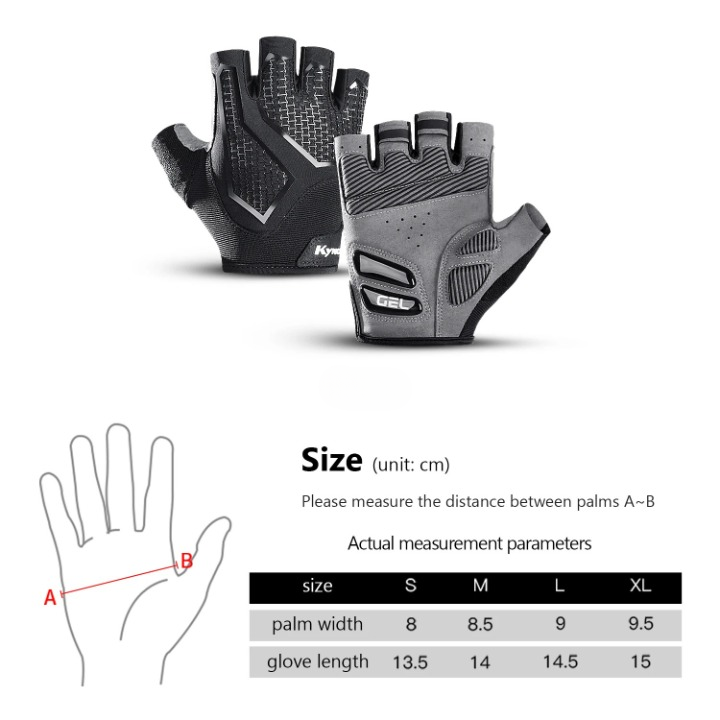 Half Finger Cycling Gloves – Gel Padded, Breathable, Touchscreen Compatible