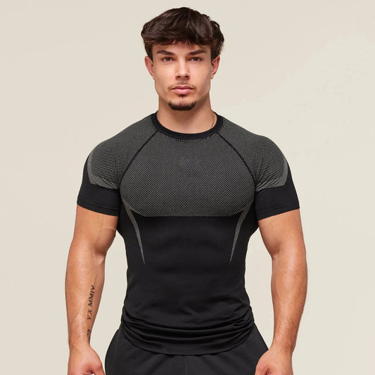Men’s Sports T-Shirt – Quick-Dry Breathable Stretch Short Sleeve