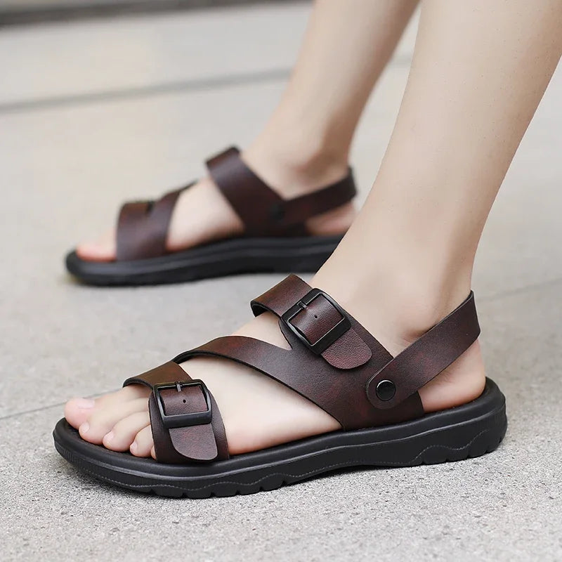 Men's Summer Sandals – Breathable & Non-Slip with Adjustable Buckles