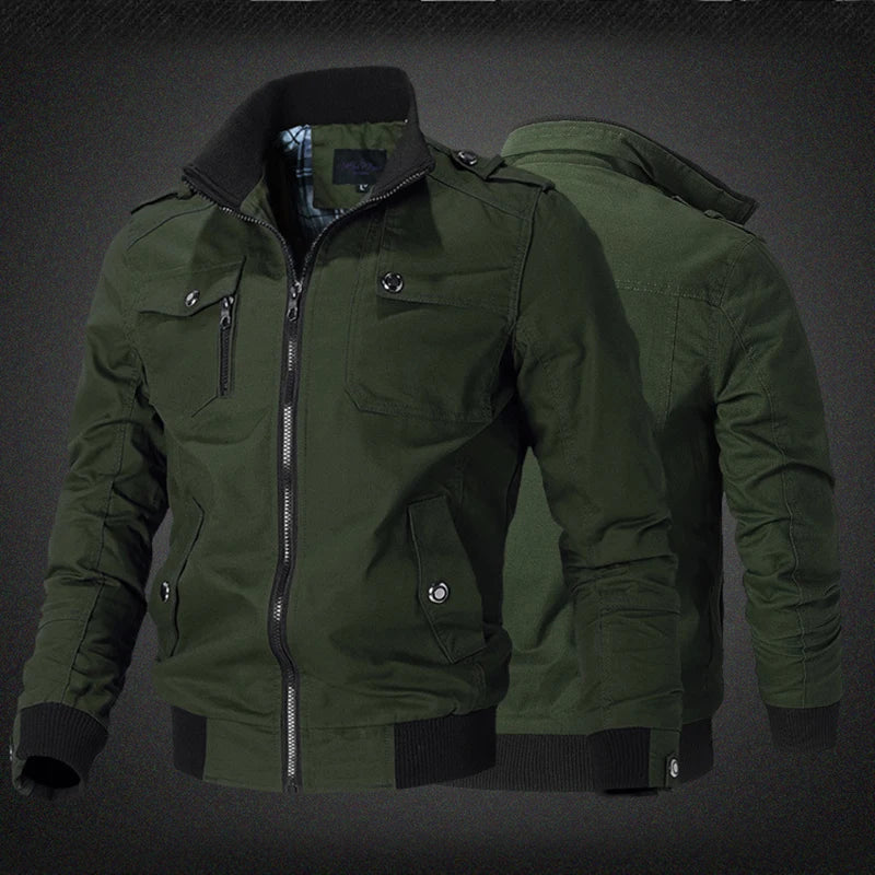 StormEdge Jacket Men’s Casual Windbreaker – Slim Fit Bomber Style