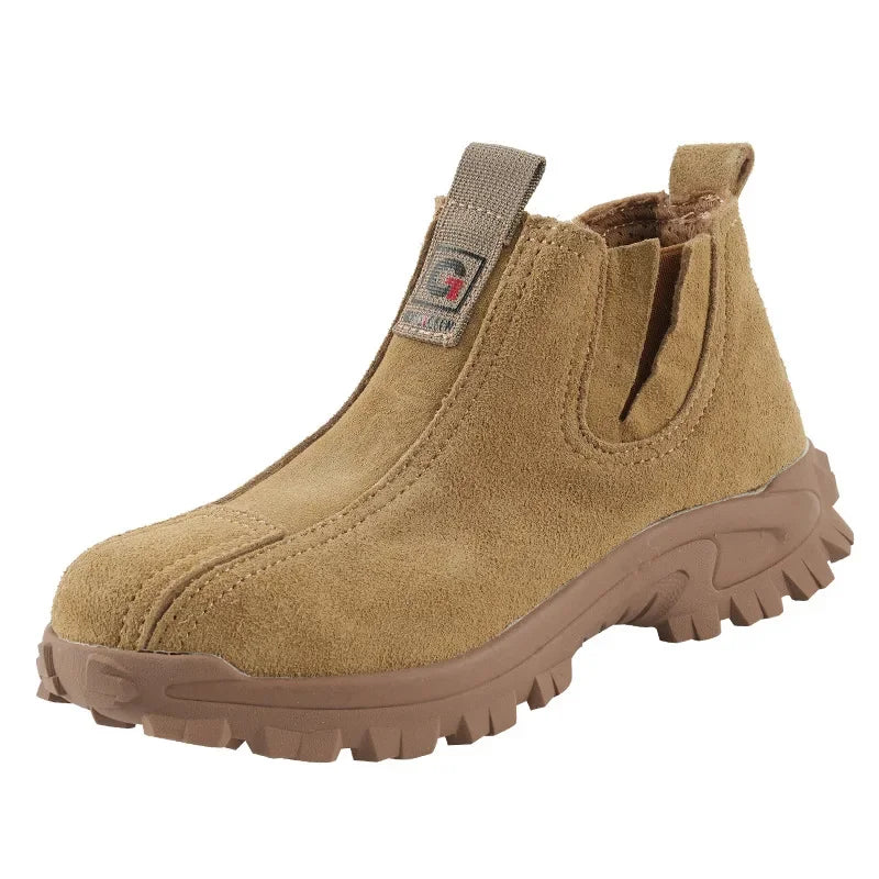 Men’s Lightweight Safety Shoes – Anti-Smash Anti-Puncture Slip-Resistant Work Boots