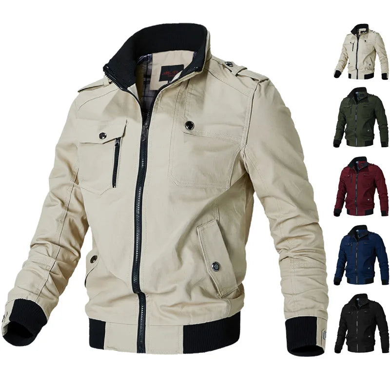 StormEdge Jacket Men’s Casual Windbreaker – Slim Fit Bomber Style