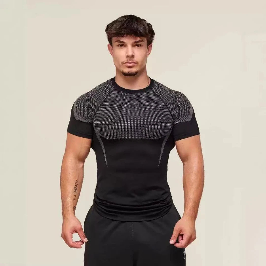 Men’s Sports T-Shirt – Quick-Dry Breathable Stretch Short Sleeve