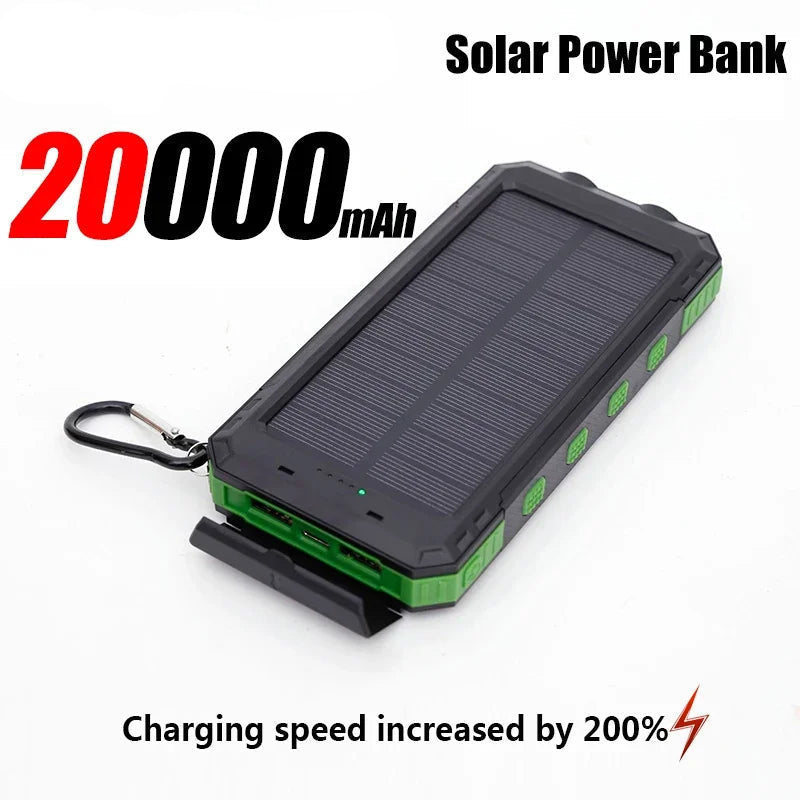 Solar Power Bank – 50,000 mAh High Capacity & Fast USB Charging