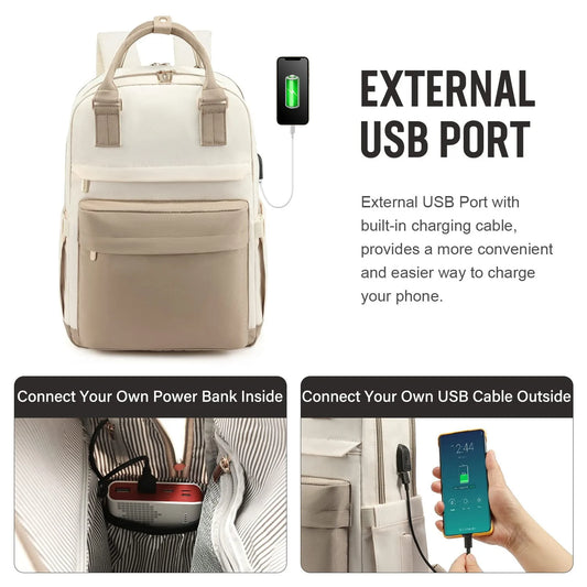 UrbanTrek Waterproof Travel & Hiking Backpack with USB Port – 20L Capacity
