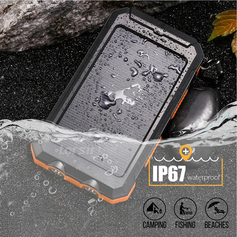Solar Power Bank – 50,000 mAh High Capacity & Fast USB Charging