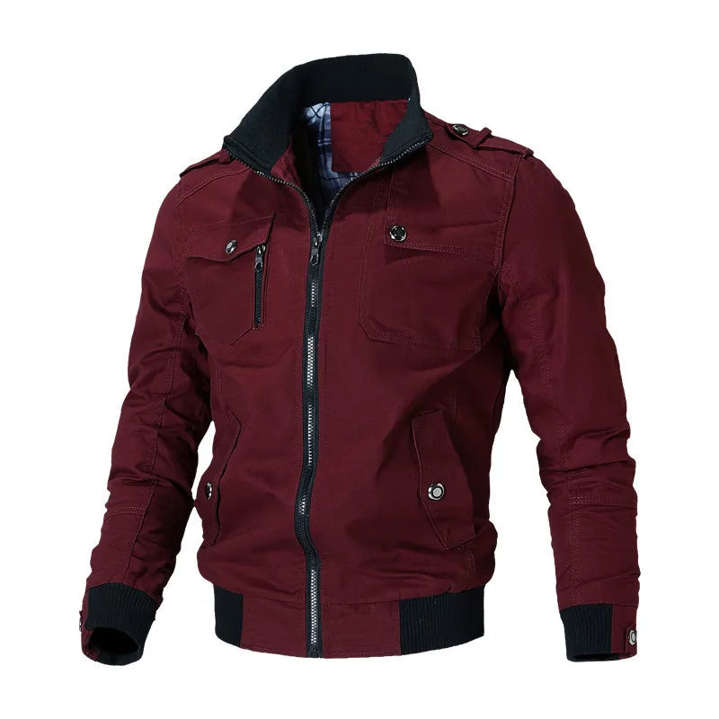 StormEdge Jacket Men’s Casual Windbreaker – Slim Fit Bomber Style