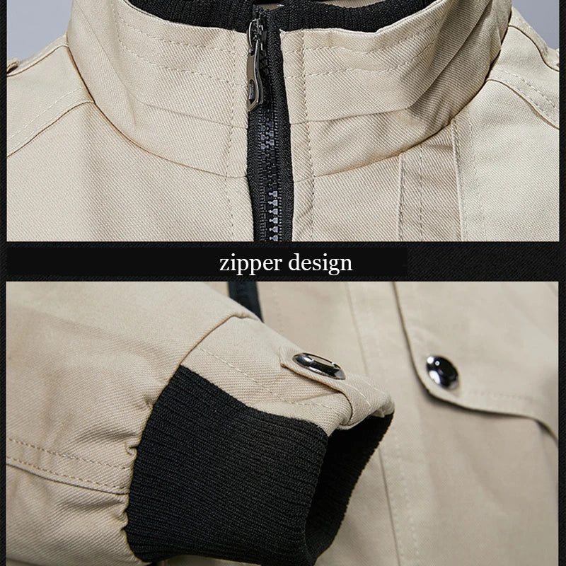 StormEdge Jacket Men’s Casual Windbreaker – Slim Fit Bomber Style