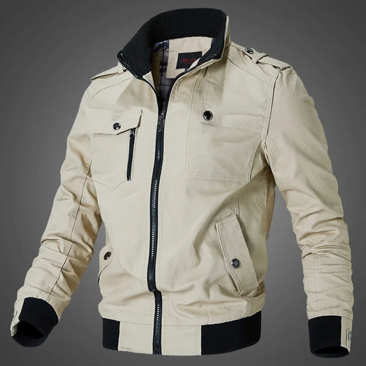 StormEdge Jacket Men’s Casual Windbreaker – Slim Fit Bomber Style