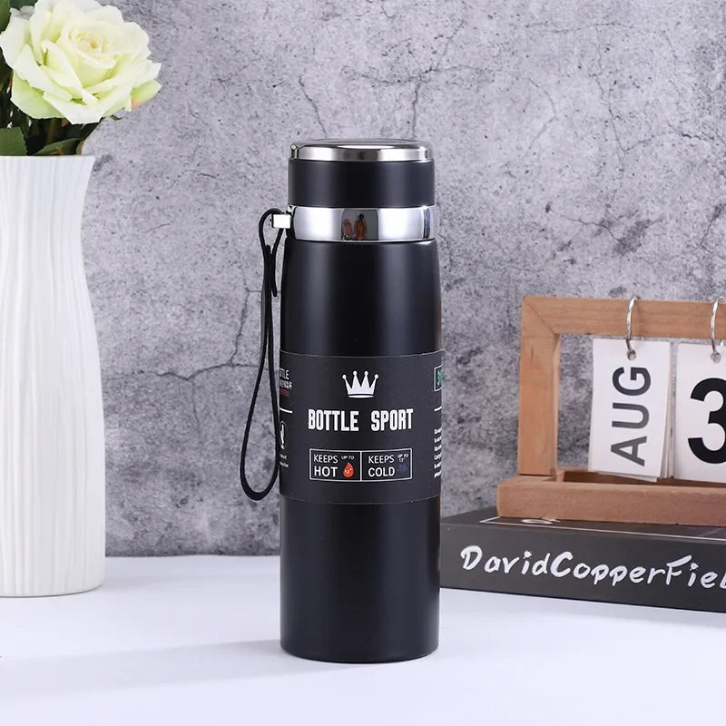 NatureSteel 1 L Insulated Stainless Steel Thermos Bottle – Hot & Cold Vacuum Flask