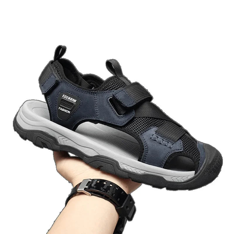 Men’s Breathable Leather Sandals – Comfort Style & Durability for Your Summer Adventures