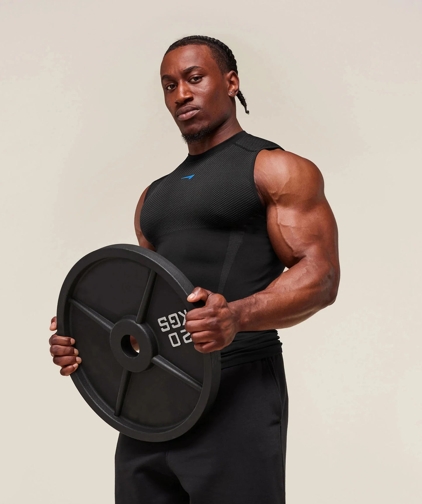 Men's sports tank top - Quick-Dry Breathable Stretch Short Sleeve