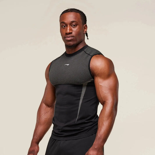 Men's sports tank top - Quick-Dry Breathable Stretch Short Sleeve