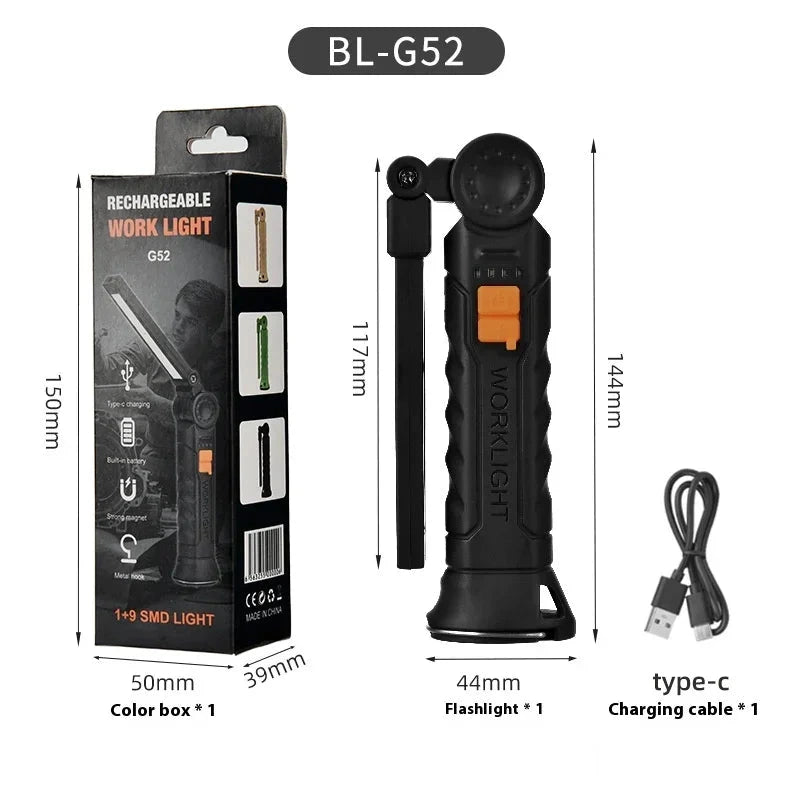 FlexBeam™ | Rechargeable Multifunctional Magnetic LED Flashlight