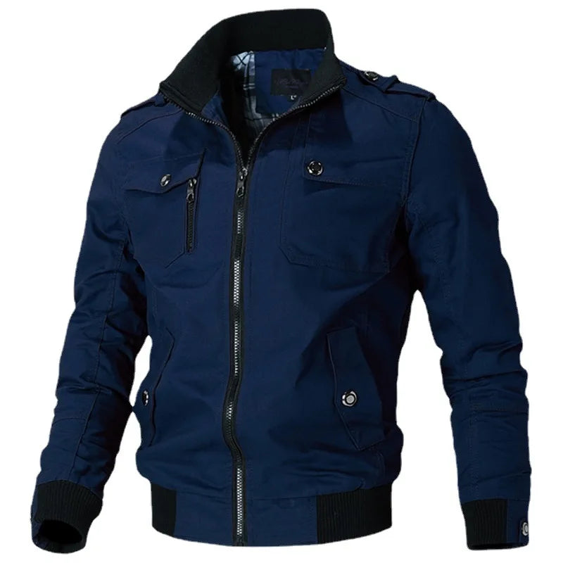 StormEdge Jacket Men’s Casual Windbreaker – Slim Fit Bomber Style