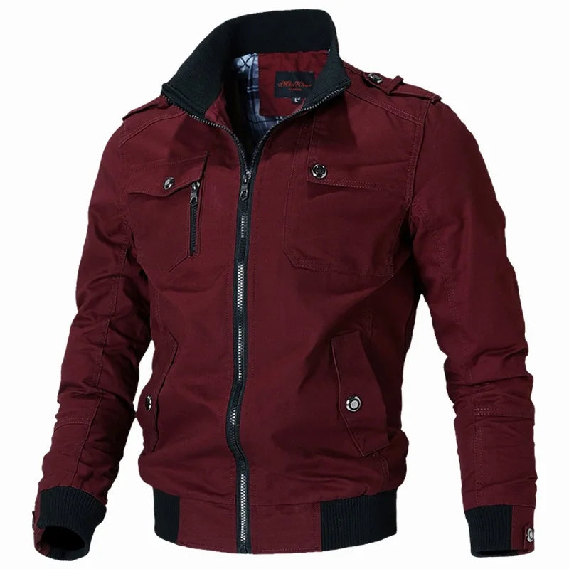 StormEdge Jacket Men’s Casual Windbreaker – Slim Fit Bomber Style