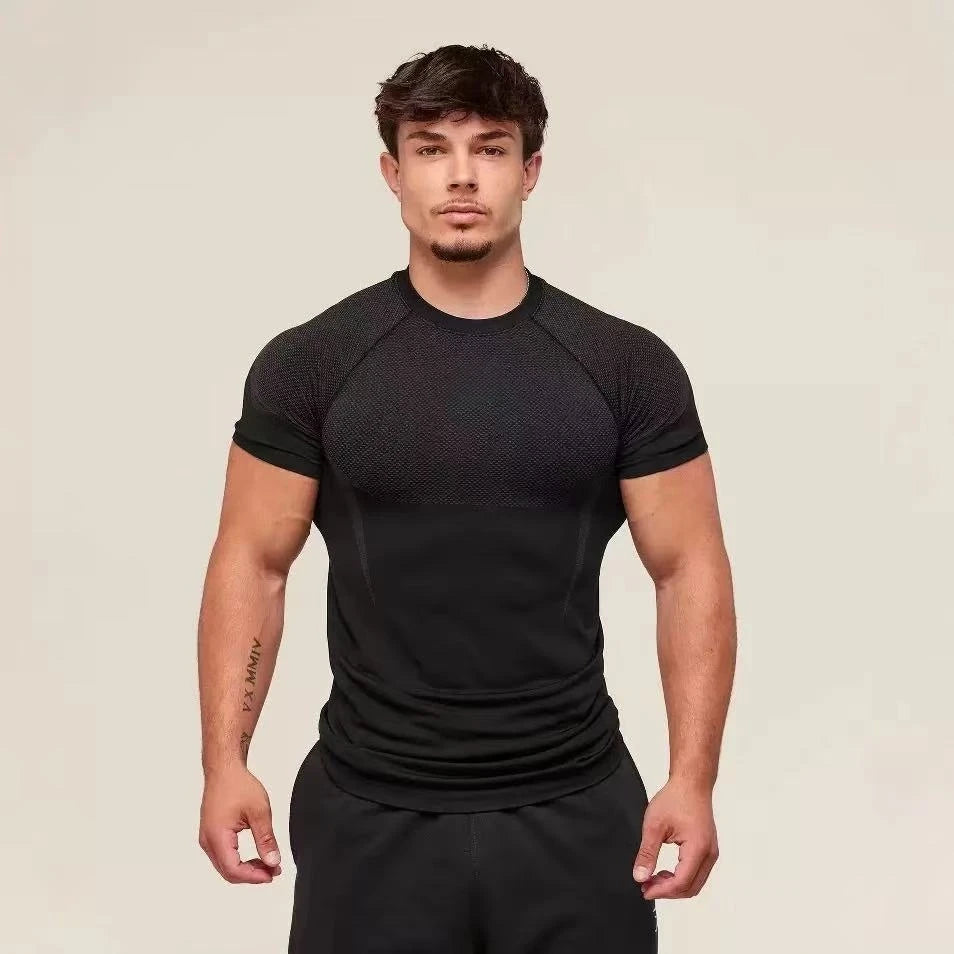 Men’s Sports T-Shirt – Quick-Dry Breathable Stretch Short Sleeve
