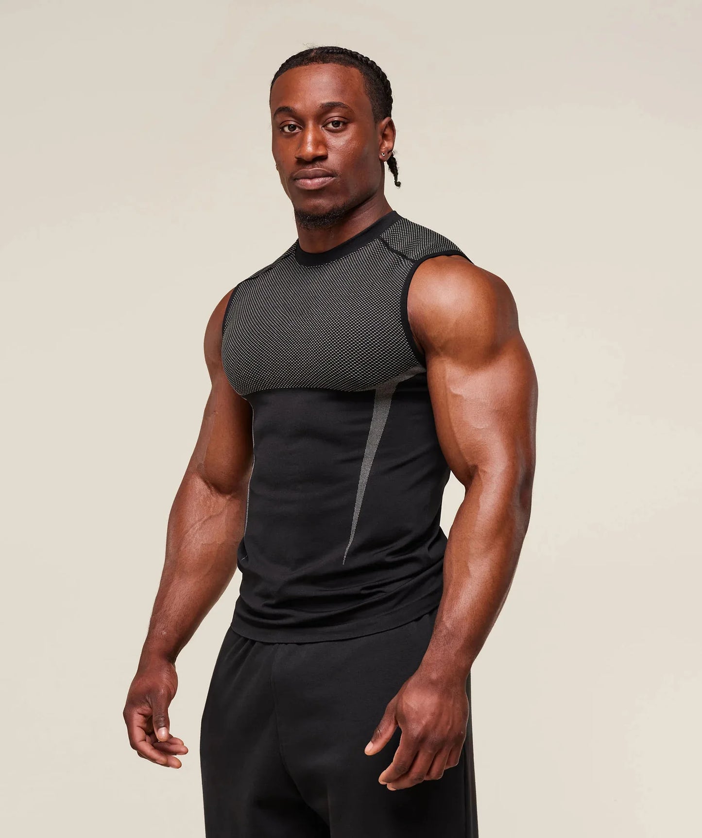 Men's sports tank top - Quick-Dry Breathable Stretch Short Sleeve