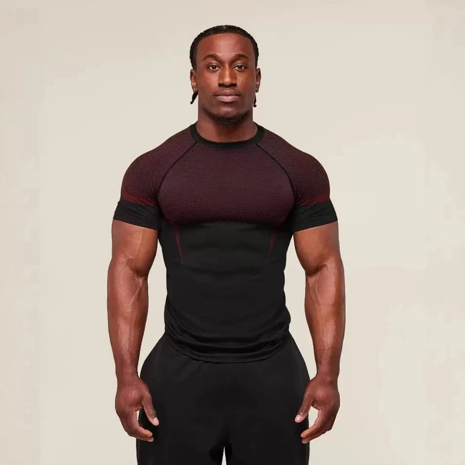 Men’s Sports T-Shirt – Quick-Dry Breathable Stretch Short Sleeve