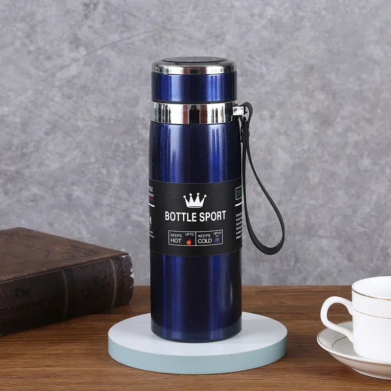 NatureSteel 1 L Insulated Stainless Steel Thermos Bottle – Hot & Cold Vacuum Flask