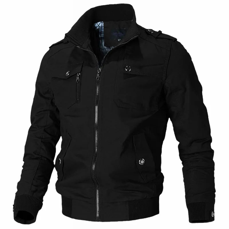 StormEdge Jacket Men’s Casual Windbreaker – Slim Fit Bomber Style