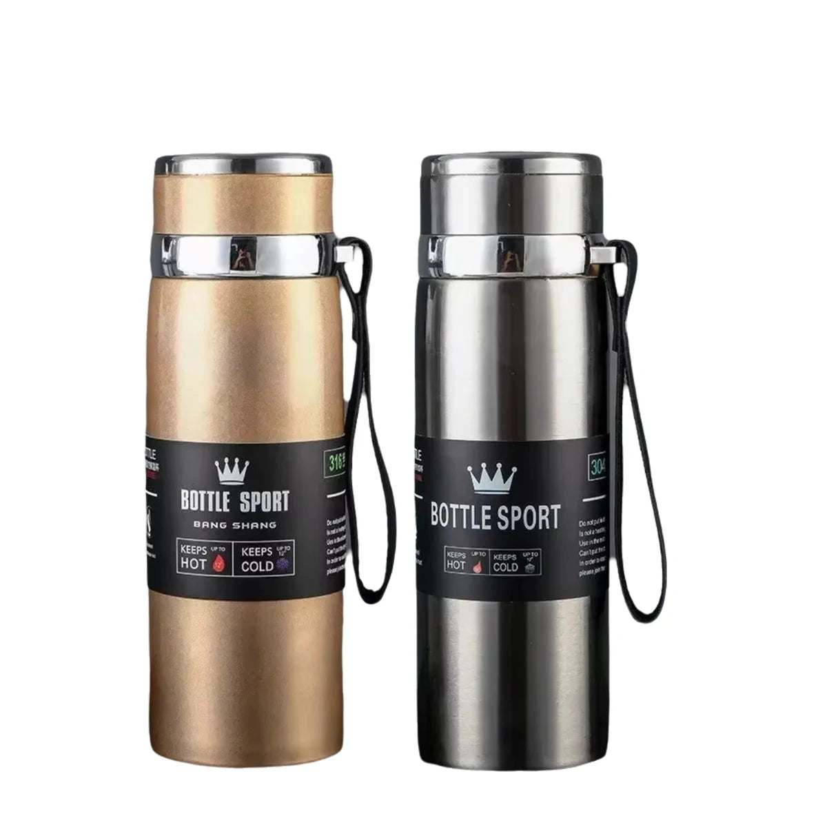 NatureSteel 1 L Bottiglia Termica in Acciaio Inox Isolata - Borraccia Termica per Caldo e Freddo