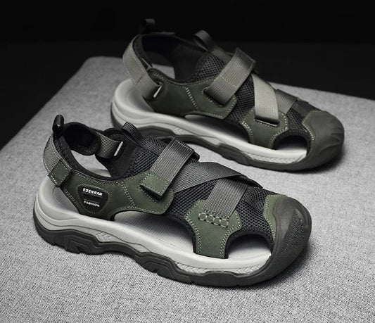 Men’s Breathable Leather Sandals – Comfort Style & Durability for Your Summer Adventures