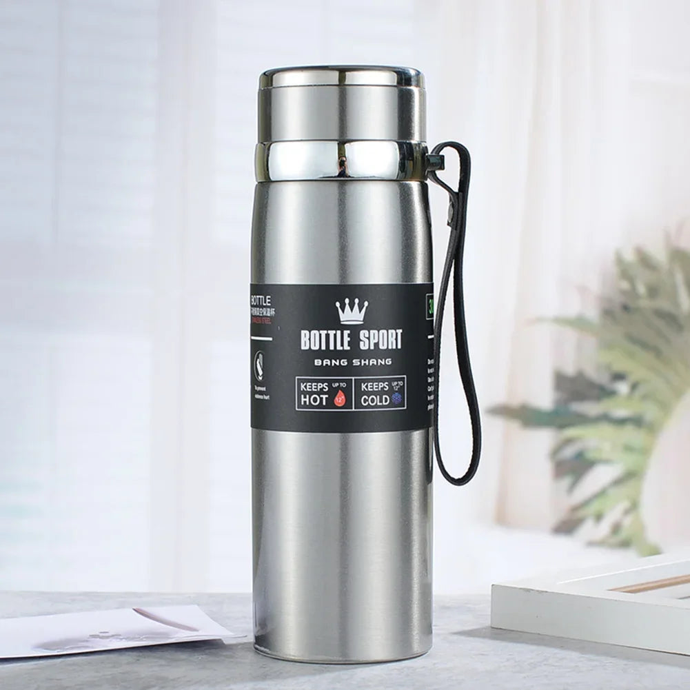 NatureSteel 1 L Bottiglia Termica in Acciaio Inox Isolata - Borraccia Termica per Caldo e Freddo