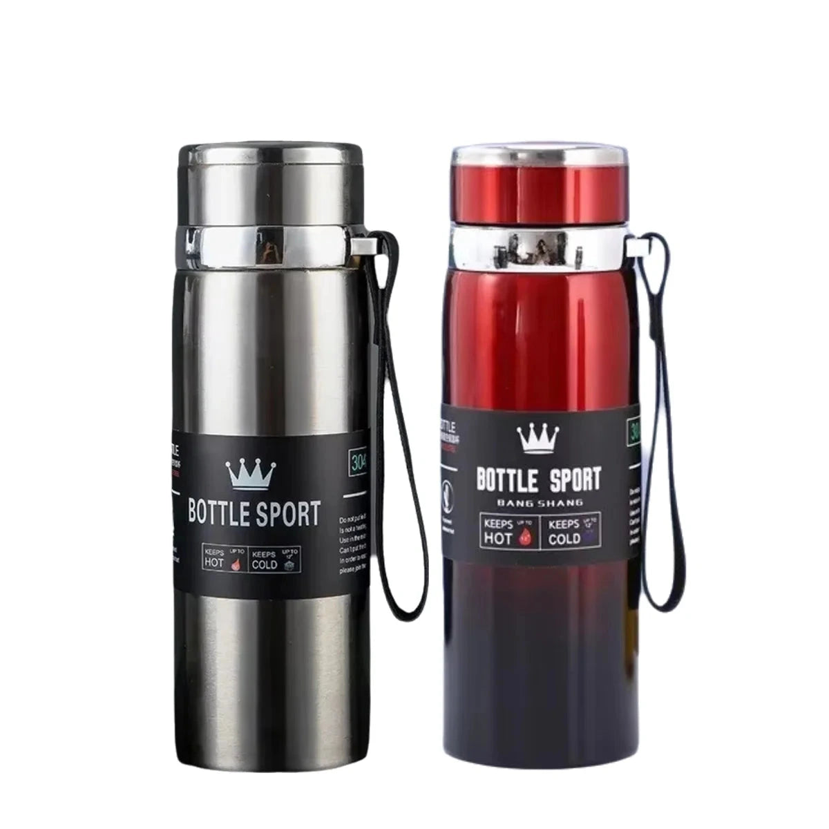 NatureSteel 1 L Bottiglia Termica in Acciaio Inox Isolata - Borraccia Termica per Caldo e Freddo